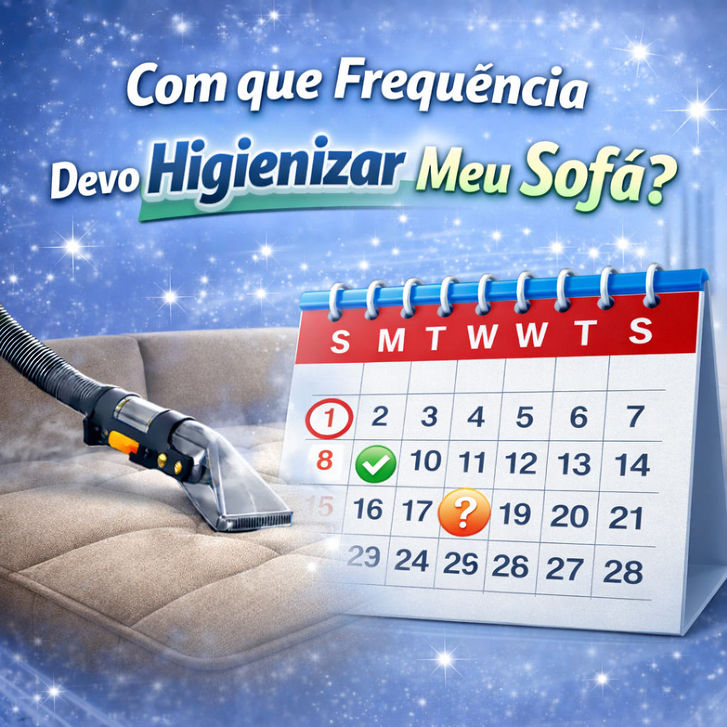 Com que Frequência Devo Higienizar Meu Sofá?
